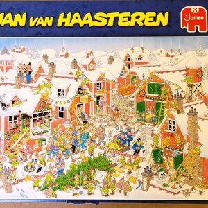 Santa's Village 1000pc jigsaw puzzle by artist Jan van Haasteren/Jumbo